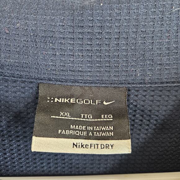 Nike Golf Fit Dry Short Sleeve Polo Blue Size XXL - Picture 5 of 6